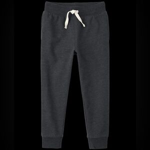 EUC Children's Place Size 5T Black Kids Fleece Jogger Pants!!